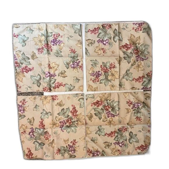 Vntg Beige Grapes & Floral Pattern 4 Placemats & Napkins Traditional Style* - Picture 6 of 6